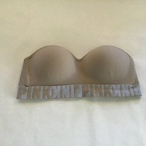 Victoria's Secret PINK nude color bandeau bra,  size M,